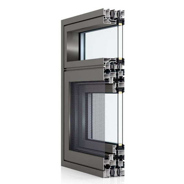 hygp103sw双断桥外开窗纱一体
